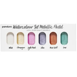 Akvarellset metallic pastell