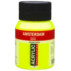 Amsterdam Acrylic akrylfärg 500 ml Reflex Yellow 256 UV, UV-färg