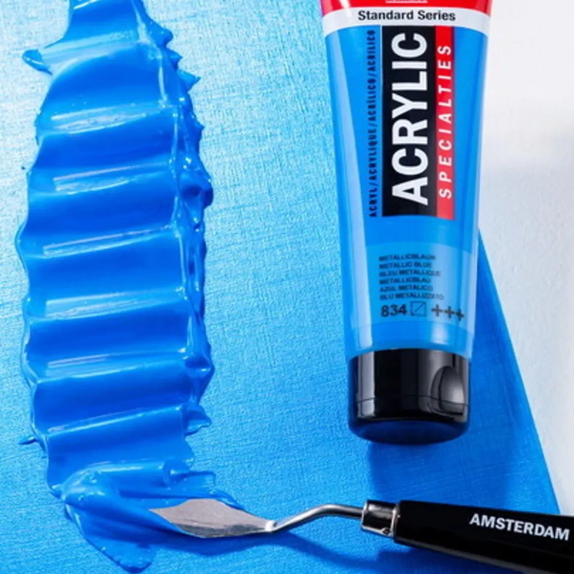 Amsterdam Acrylic akrylfärg 120 ml Metallic Blue 834