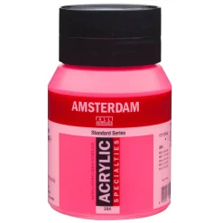 Amsterdam Acrylic akrylfärg 500 ml Reflex Rose 384 UV, UV-färg