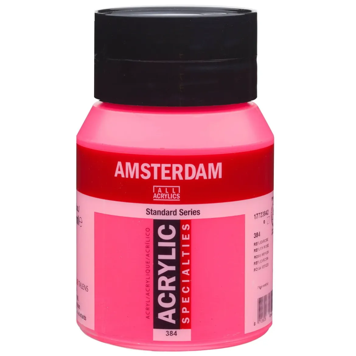 Amsterdam Acrylic akrylfärg 500 ml Reflex Rose 384 UV, UV-färg