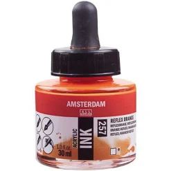 Amsterdam Acrylic Ink Reflex Orange 30 ml – UV, UV-färg