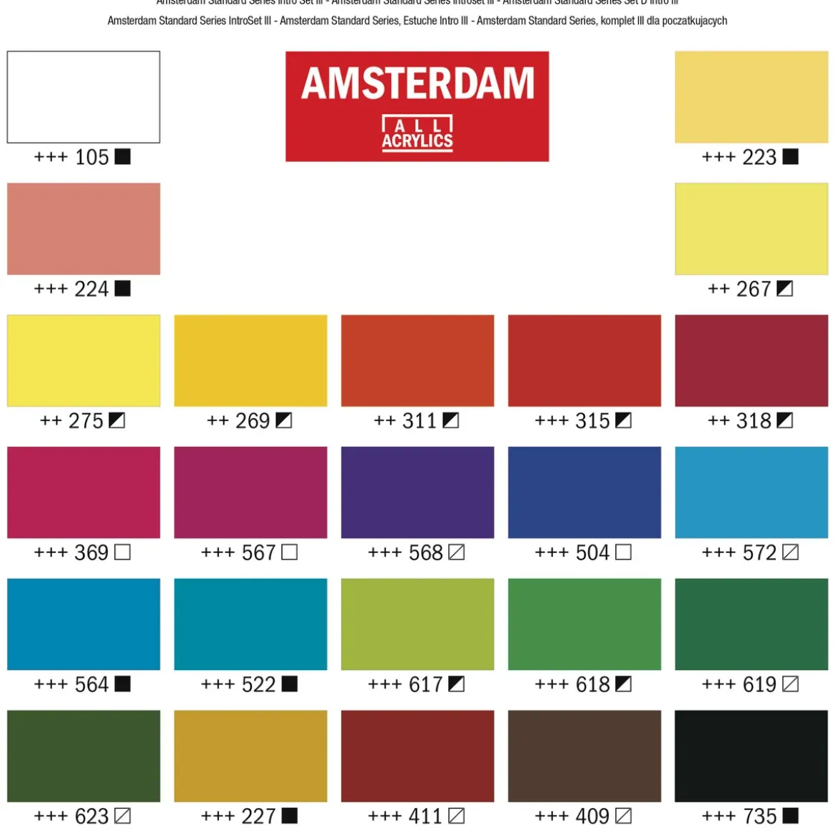 Amsterdam Acrylic set 24x20 ml