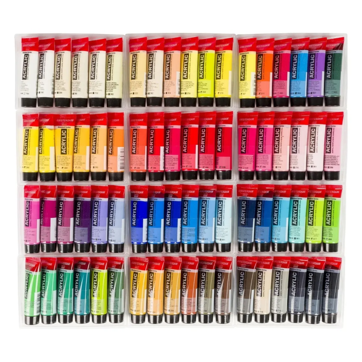 Amsterdam Acrylics General Selection Set - 72 x 20 ml
