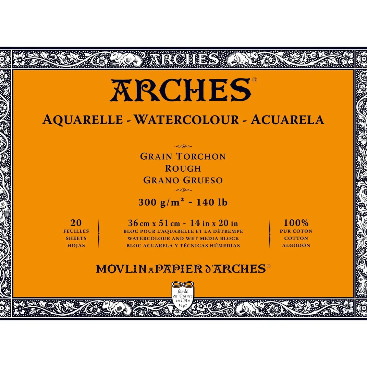 Arches akv.block GT 36x51 300g
