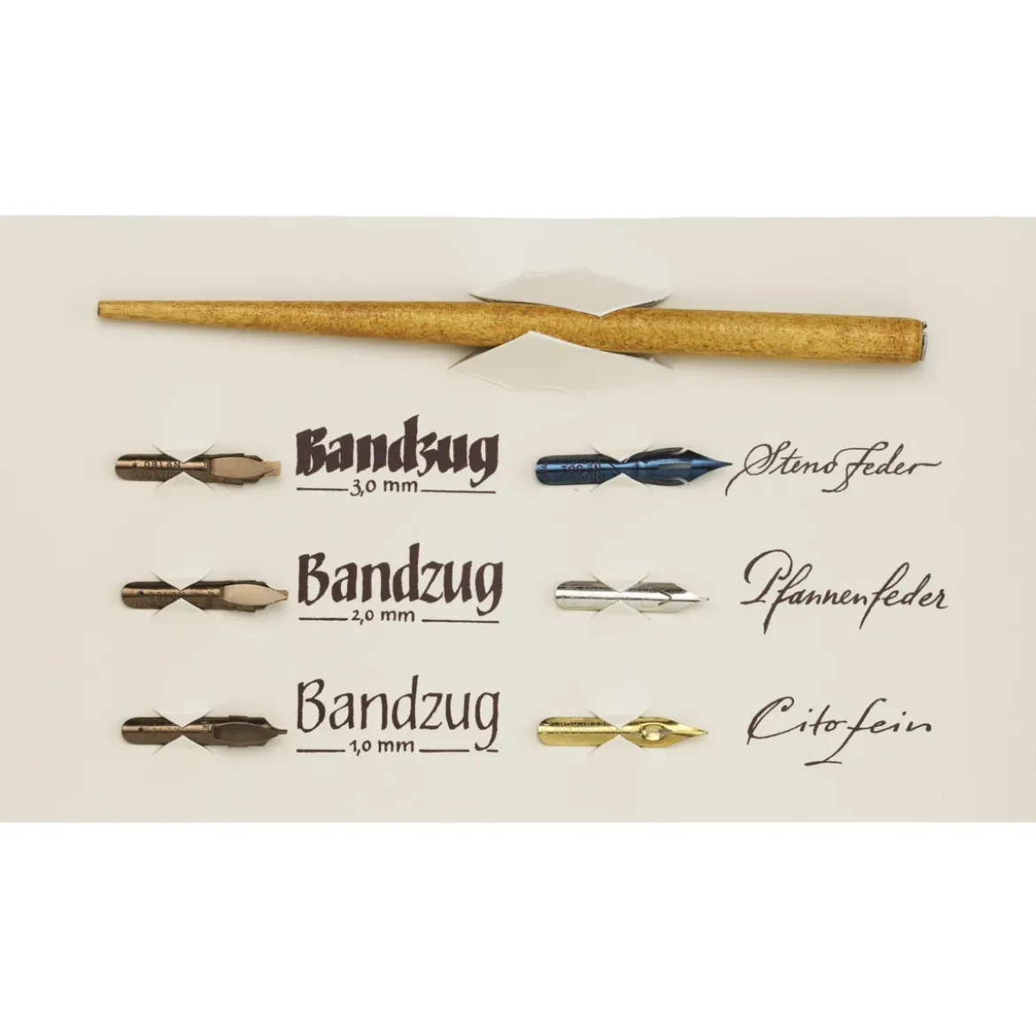 Brause kalligrafi set natur 6p