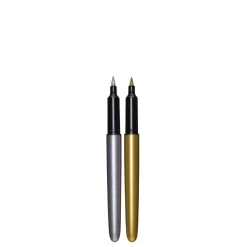 Brush Markers guld/silver 2 st