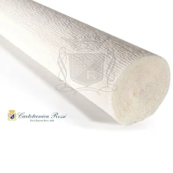 Cartotecnica Rossi kräppapper 600 – vit, 180 g rulle (144 g/m²) à 50×250 cm