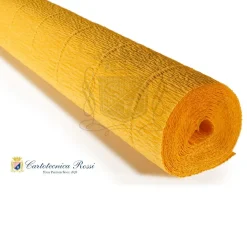 Cartotecnica Rossi kräppapper 17E5 – apelsin, 180 g rulle (144 g/m²) à 50×250 cm
