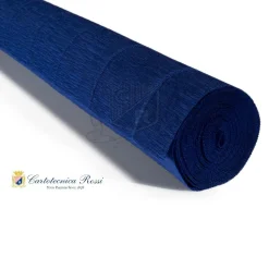 Cartotecnica Rossi kräppapper 555 – midnattsblå, 180 g rulle (144 g/m²) à 50×250 cm