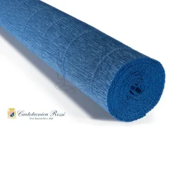 Cartotecnica Rossi kräppapper 615 – duvblå, 180 g rulle (144 g/m²) à 50×250 cm
