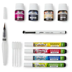 Colorex Manga Discovery Kit – 4×20 ml akvarellbläck, 4 markers + tillbehör