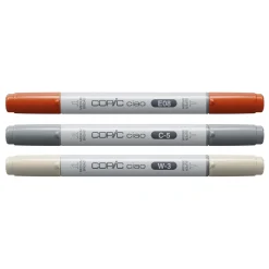 Copic Ciao markers med dubbelspets, 3-pack – Architect palette