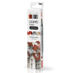 Copic Ciao markers med dubbelspets, 3-pack – Architect palette