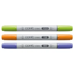 Copic Ciao markers med dubbelspets, 3-pack – Botanic palette