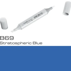 Copic Sketch B69 Stratos. Blue