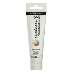 Daler-Rowney System3 Heavy Body akrylfärg 59 ml – Titanium White 009