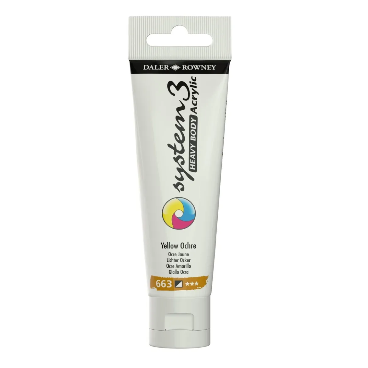 Daler-Rowney System3 Heavy Body akrylfärg 59 ml – Yellow Ochre 663