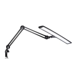 Daylight Lumi E35501, svart bordslampa med 51 cm brett lamphuvud, CRI 95+