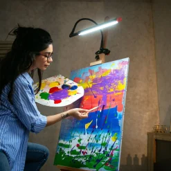 Daylight Techne 2 E36000, svart stafflilampa med fantastisk flexibilitet, CRI 95+