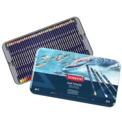 Derwent Inktense 36 akvarellpennor i metallask