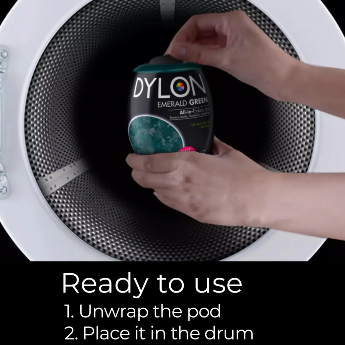 Dylon Pod All-in-1 textilfärg – Emerald green