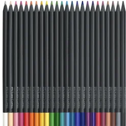 Faber-Castell Black Edition vaxbaserade färgpennor 24-pack