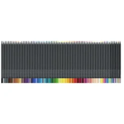 Faber-Castell Black Edition vaxbaserade färgpennor 72-pack + hoprullbart pennfodral