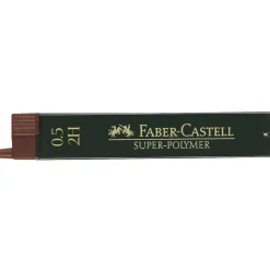 Faber-Castell blyertsstift refill – 0,5 mm 2H. Innehåller 12 stift.