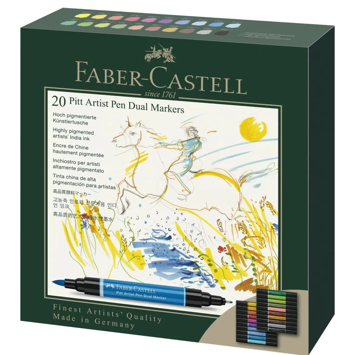 Faber-Castell PITT Artist Pen Dual Marker set med 20 pennor