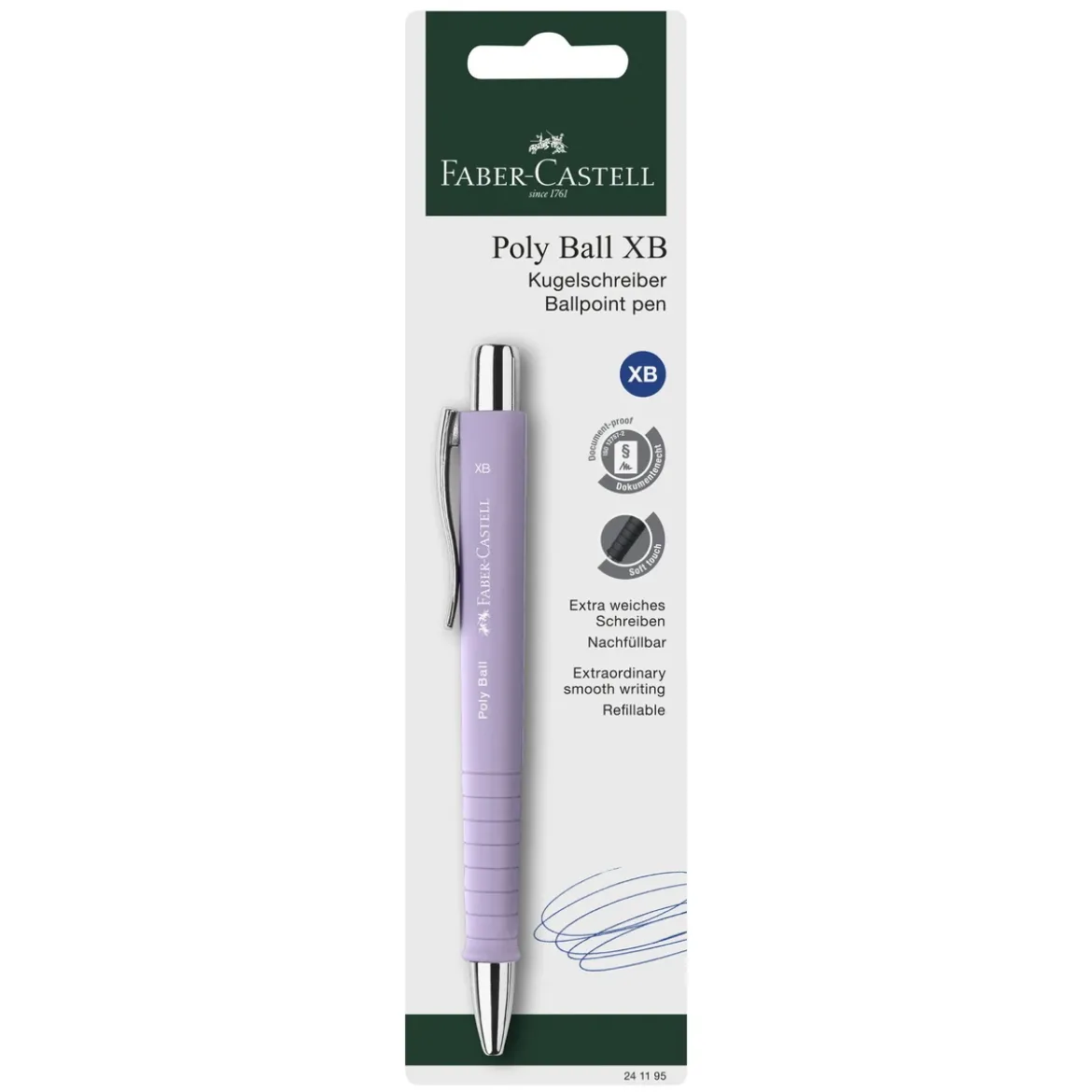 Faber-Castell Poly Ball XB Ballpoint kulspetspenna – Lilac