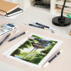 Faber-Castell Sketch Marker Product Design, 6 tuschpennor med dubbelspets