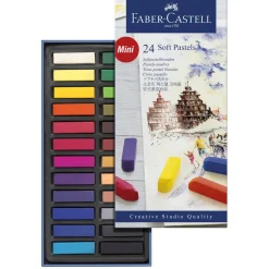 Faber-Castell Soft Pastels Mini, set med 24 mjuka pastellkritor