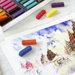 Faber-Castell Soft Pastels Mini, set med 72 mjuka pastellkritor