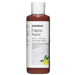 Fabric paint 80 ml – brun textilfärg för både ljust och mörkt tyg