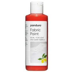 Fabric paint 80 ml – orange textilfärg för både ljust och mörkt tyg