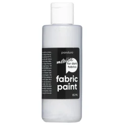 Fabric Paint 85 ml – silvermetallic, täckande textilfärg för mörkt tyg