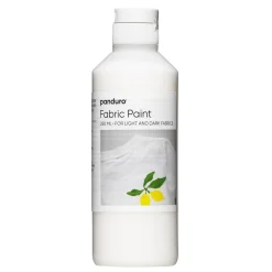 Fabric paint 250 ml – vit textilfärg för både ljust och mörkt tyg