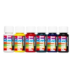 Fabric Paint set 6×50 ml, textilfärger i basfärger för ljust tyg
