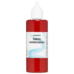 Fabric Watercolour 85 ml – röd textilfärg akvarell