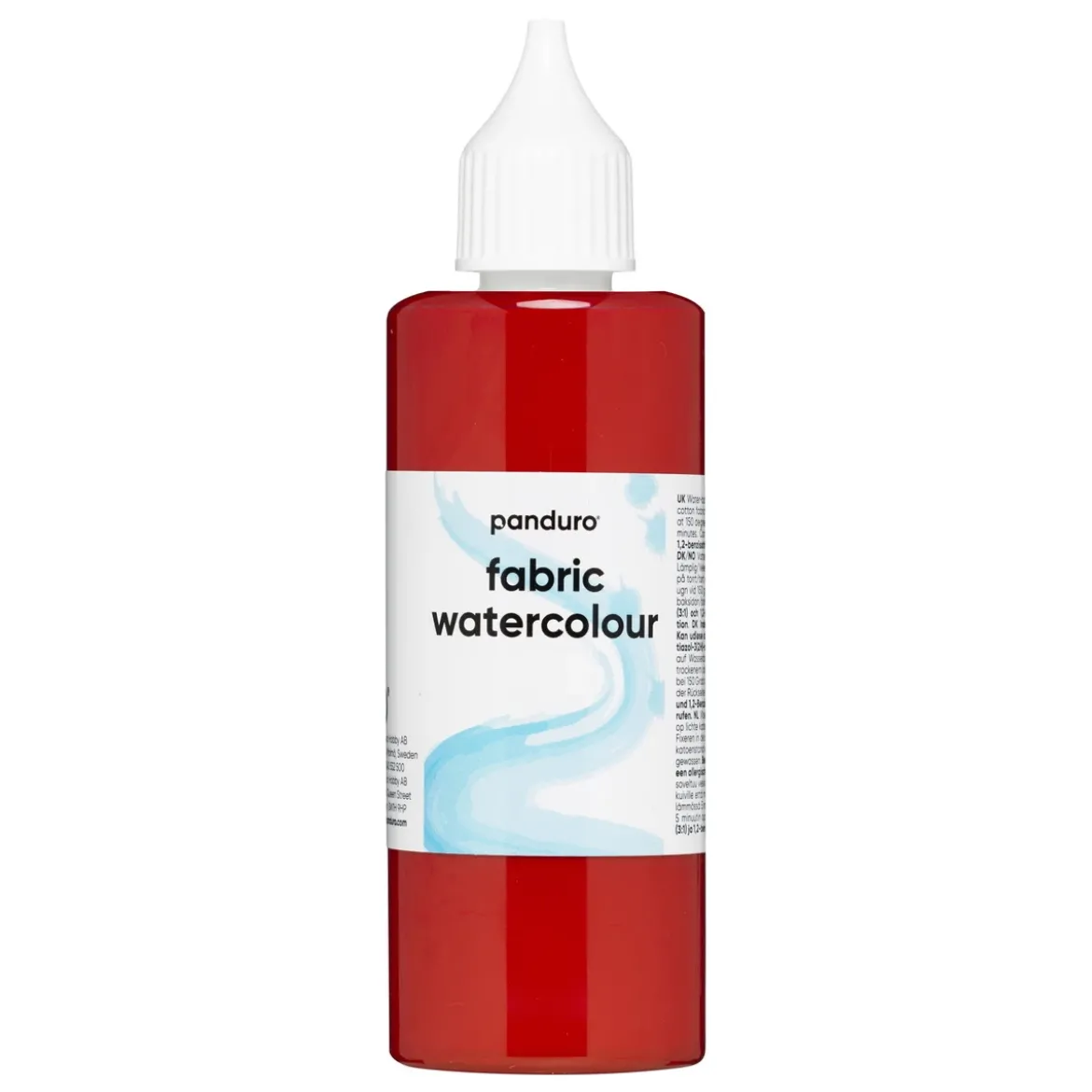 Fabric Watercolour 85 ml – röd textilfärg akvarell