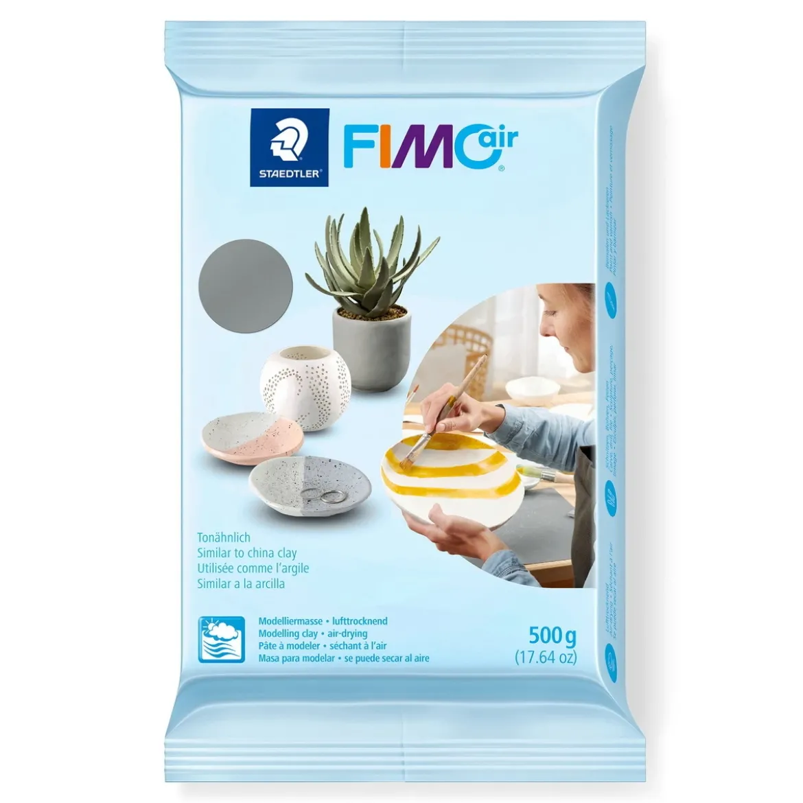 Fimo air modellera 500 g – grey 80