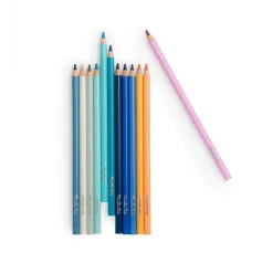 Färgpennor 12-pack himmelskt tema + 3 färgläggningskort