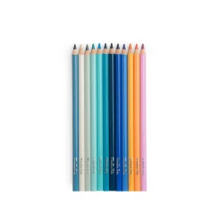 Färgpennor 12-pack himmelskt tema + 3 färgläggningskort