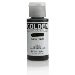 Golden Fluid Acrylics 30 ml - 2010 Bone Black
