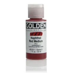 Golden Fluid Acrylics 30 ml - 2220 Naphthol Red Medium