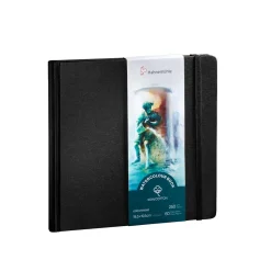 Hahnemühle akvarellbok i pocketformat 19,5×19,5 cm – 100% bomull, 250 grams ytvikt