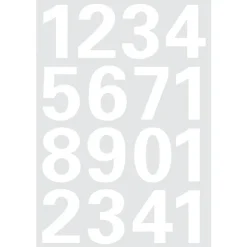 Herma Etikett nr 0-9 vit 25mm