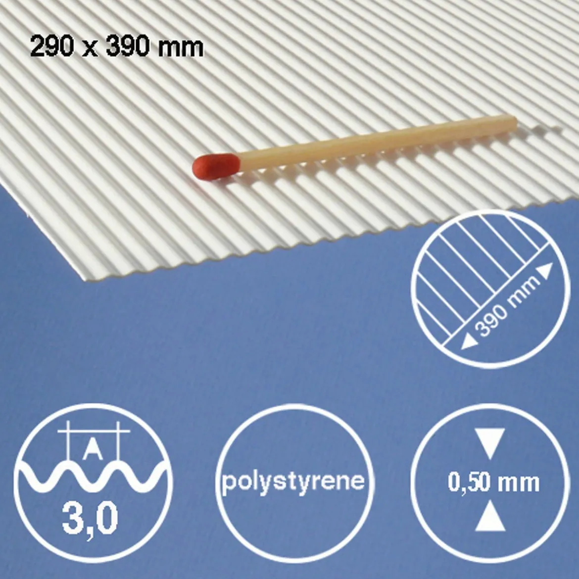 Hermoli ark korrugerad 3mm