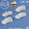 Hermoli bilar 1:100 4 st